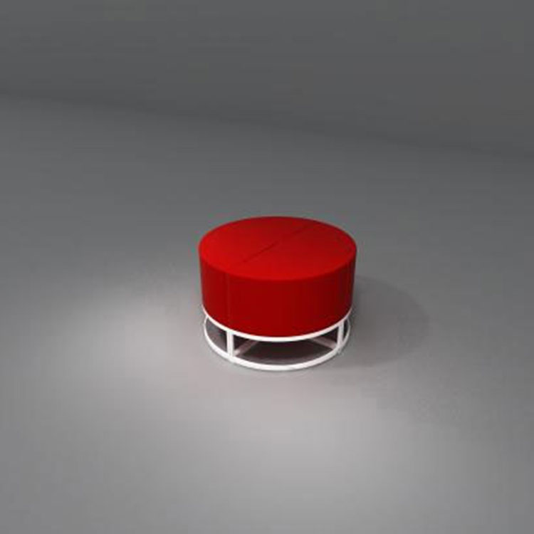 bangku istirahat berlapis kain dengan tempat penyimpanan